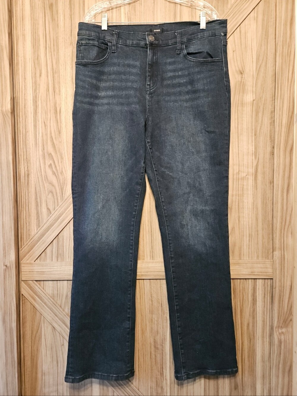 Express Dark Blue Bootcut Jeans